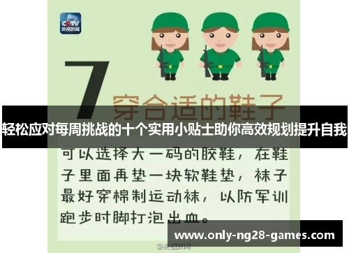 轻松应对每周挑战的十个实用小贴士助你高效规划提升自我